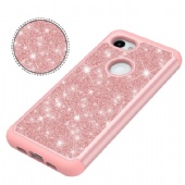 Hybrid Bling Back Case For iPhone xs max xr Samsung A50 A30 A20e LG K40 Stylo5 Moto G7 Z3 Google Pixel 3a Alcatel 7 2018 Diamond Sparkle Shining Glitter Cover Defender for iPhone 8 7 6 6s Dual Layer